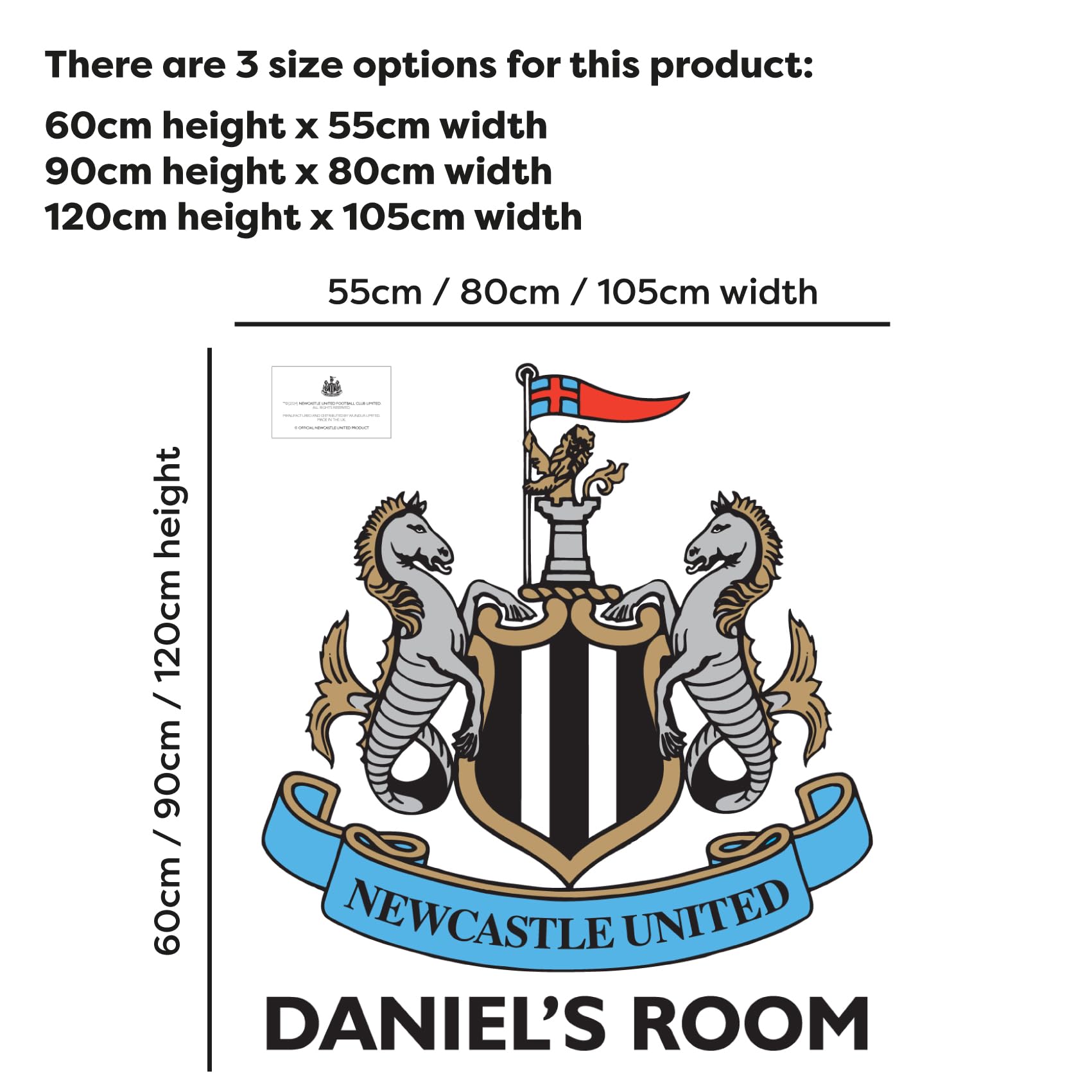 Épingle Badge émaillé Newcastle United - Vintage, Style écusson, Fabriqué UK