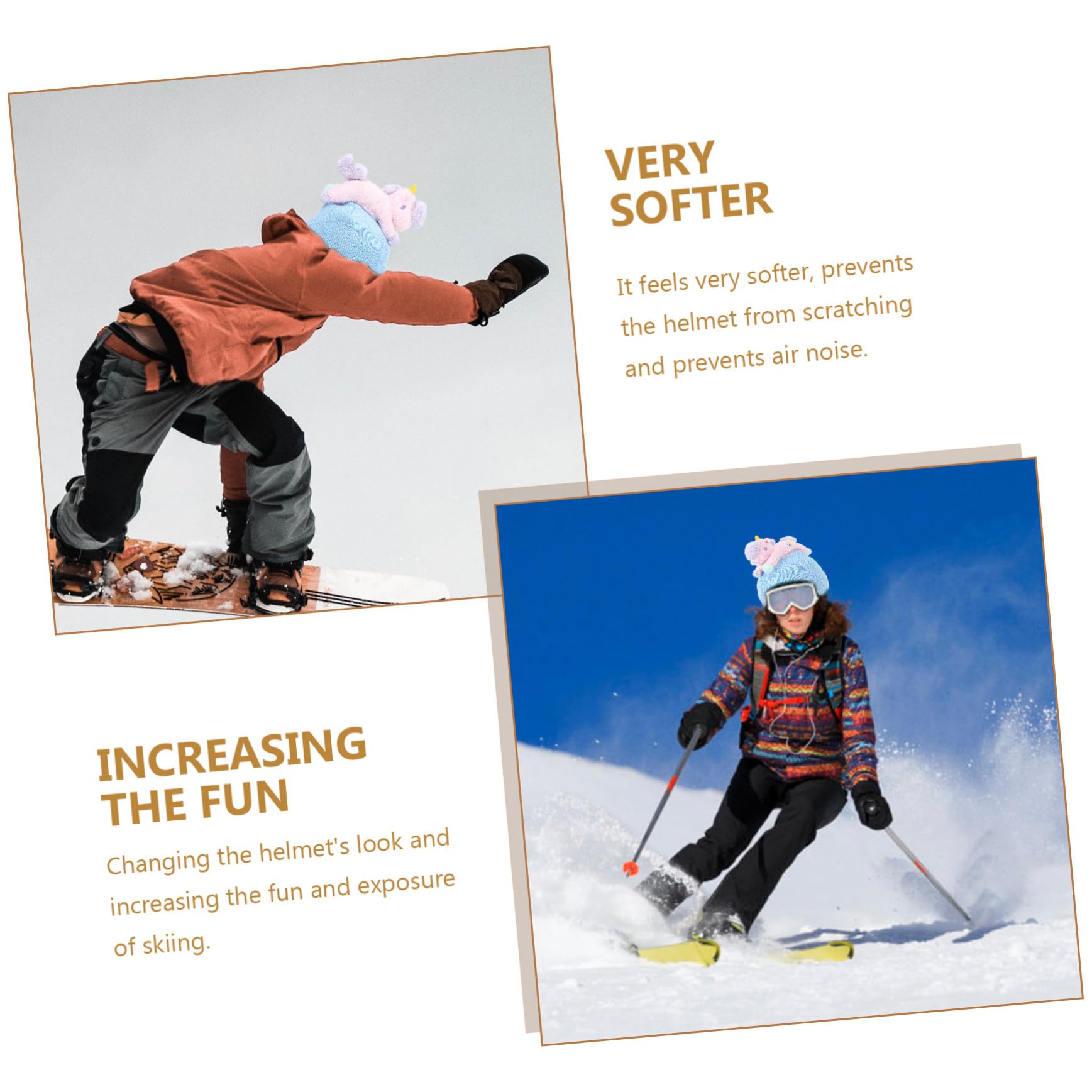 Copertura per Casco da Sci in Filato Leggero, Resistente e Adatta a Caschi Circonferenza 55-62 Cm, per Sport Invernali e Sci