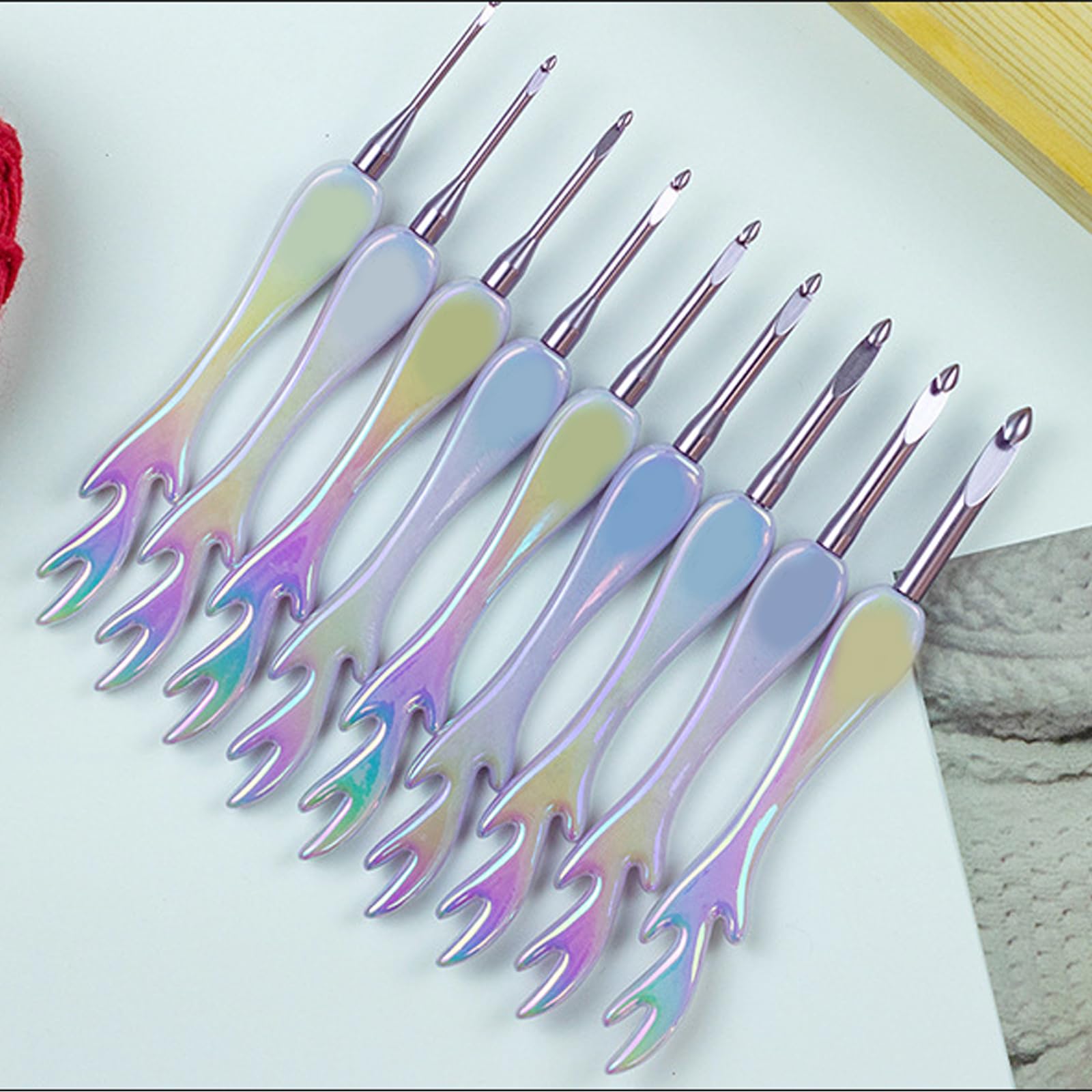 Ensemble de Crochets en Acrylique avec poignée pour Une Utilisation Facile par Tous Les Niveaux de compétence Large Hook