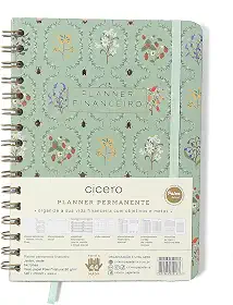 PLANNER PERMANENTE WIRE-O JARDIM FINANCEIRO A5 VERDE