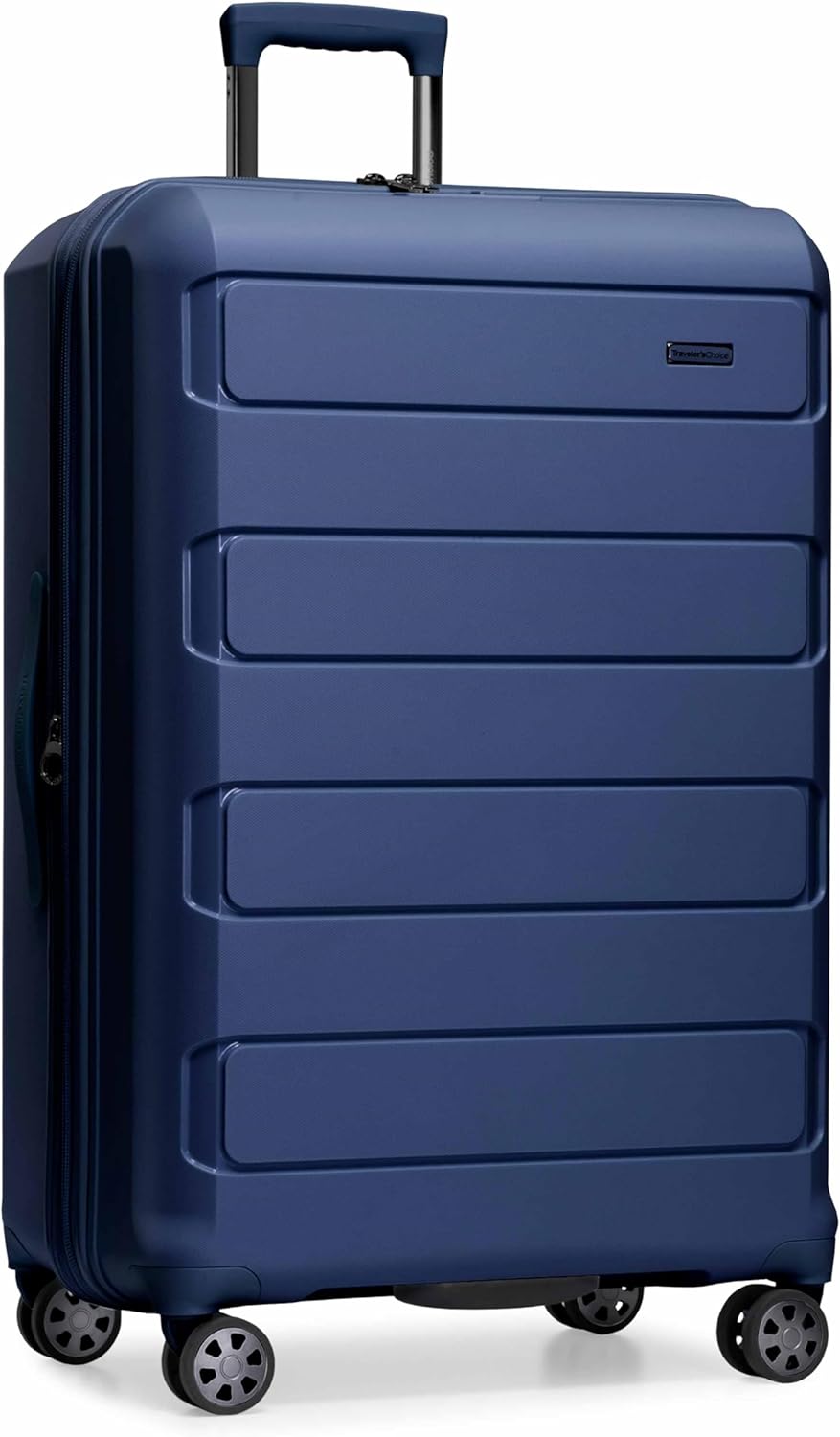 Traveler's Choice Pagosa Indestructible Hardshell Expandable Spinner Luggage, Na