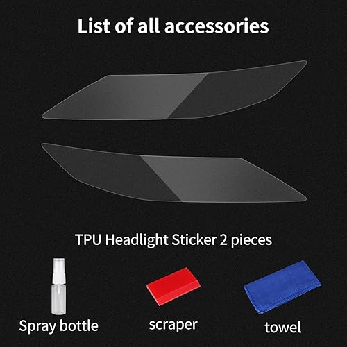 Miniatura 5 de Película de protección de faros delanteros de automóvil para Toyota Camry 2018-2024, accesorios de automóvil, decoración exterior de vinilo Lucency,