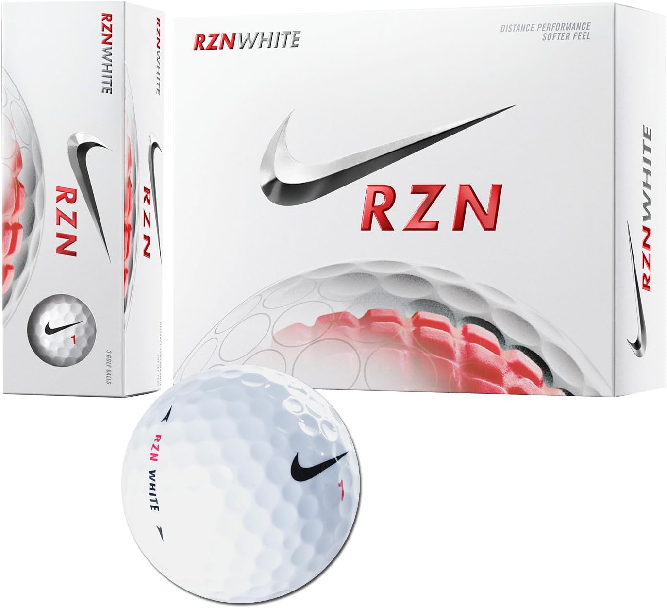 NIKE RZN White 1Dozen Golf Balls Sports & Outdoors