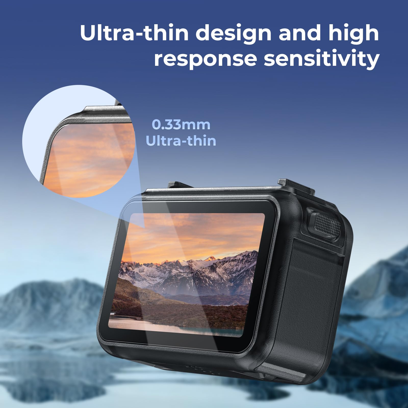 SMALLRIG Zestaw 3 folii ochronnych, szkło hartowane do DJI Osmo Nano, akcesoria do kamer sportowych, ultracienkie i twarde folie ochronne z narzędziem do czyszczenia i ściereczką filtrującą, 5817