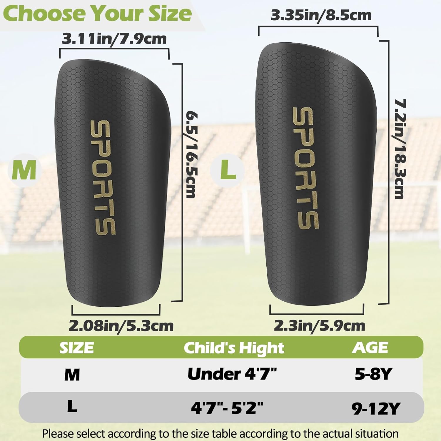 2 Pair Kids Grip Soccer Socks and 2 Pair Shin Guard Sleeves,1 Pack Shin Guards and 4 Shin Straps for Soccer Football Sports - Image 6