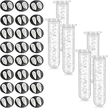 Tavery 24 Pairs Vampire Teeth for Cosplay-4 Size Fake Fangs with 6 Tube Solid Adhesive for Halloween Props, Anime Party Dress Up Costume Masquerade Accessory Gift for Christmas Party