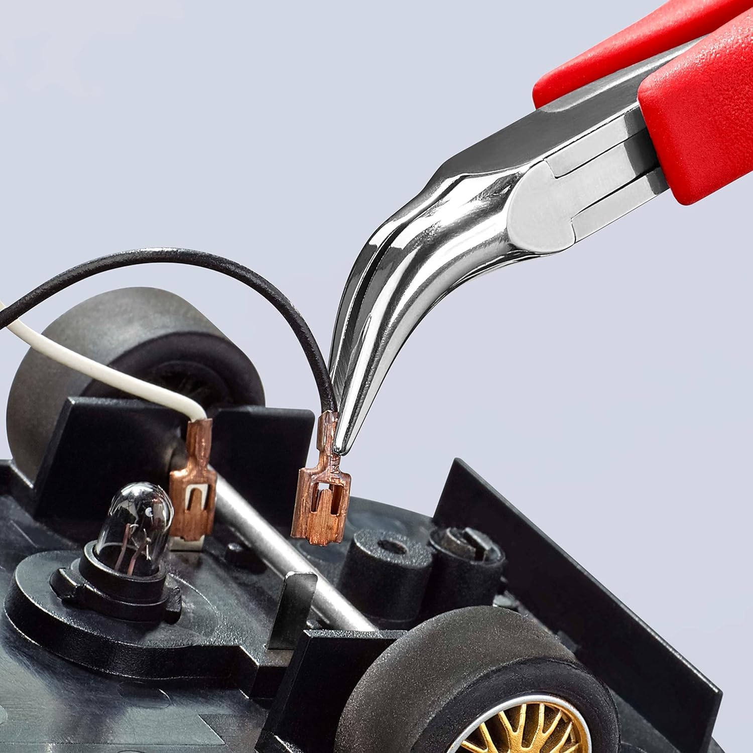 KNIPEX Pinza speciale per elettronica con cerniera passante isolate ad immersione 115 mm, 35 41 115