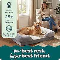 Vista 9 de Furhaven - Cama para mascotas de espuma viscoelástica para perros y gatos, cama para perros tipo sofá, comodidad perfecta, con ondas, de terciopelo