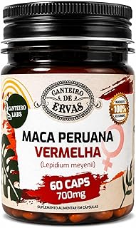 Suplemento Maca Peruana Vermelha 700mg 60 Cápsulas Energia Equilíbrio e Bem Estar Feminino