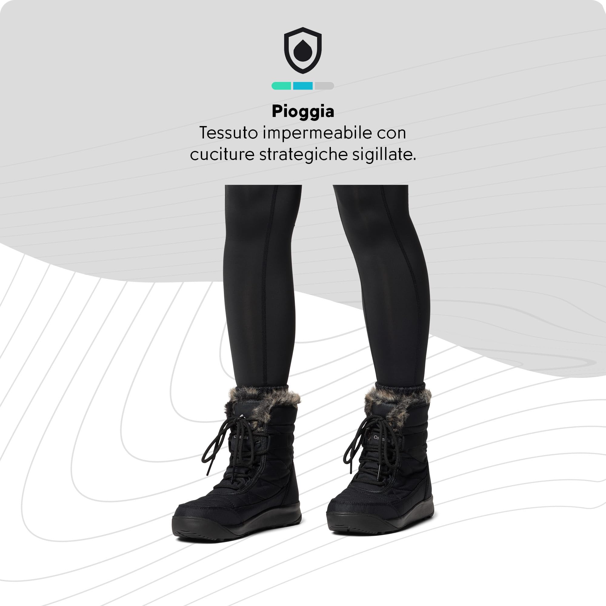 Columbia Minx Shorty, Stivali da neve Donna, Black/Titanium II Minx Shorty 4, 39 EU