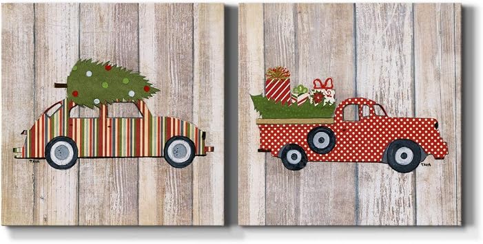 Renditions Gallery Woodland Bear and Deer Wall Art, Premium Gallery Wrapped Canvas Decor, Ready to Hang, 24 in H x 24 in W, Made in America Print
