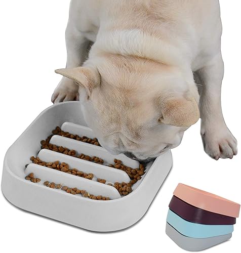 Miniatura 8 de Hifrenchies Tazón de alimentación lenta saludable para perro Bulldog francés, comedero lento para perro, alimentador divertido sin asfixia, cuenco