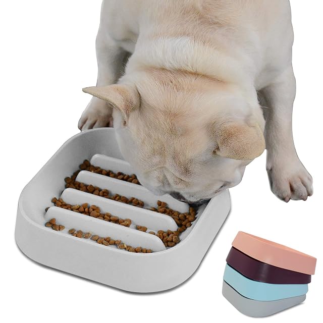 Hifrenchies - Cuenco de alimentación lenta para perro Bulldog francés, alimentador lento, alimentador…