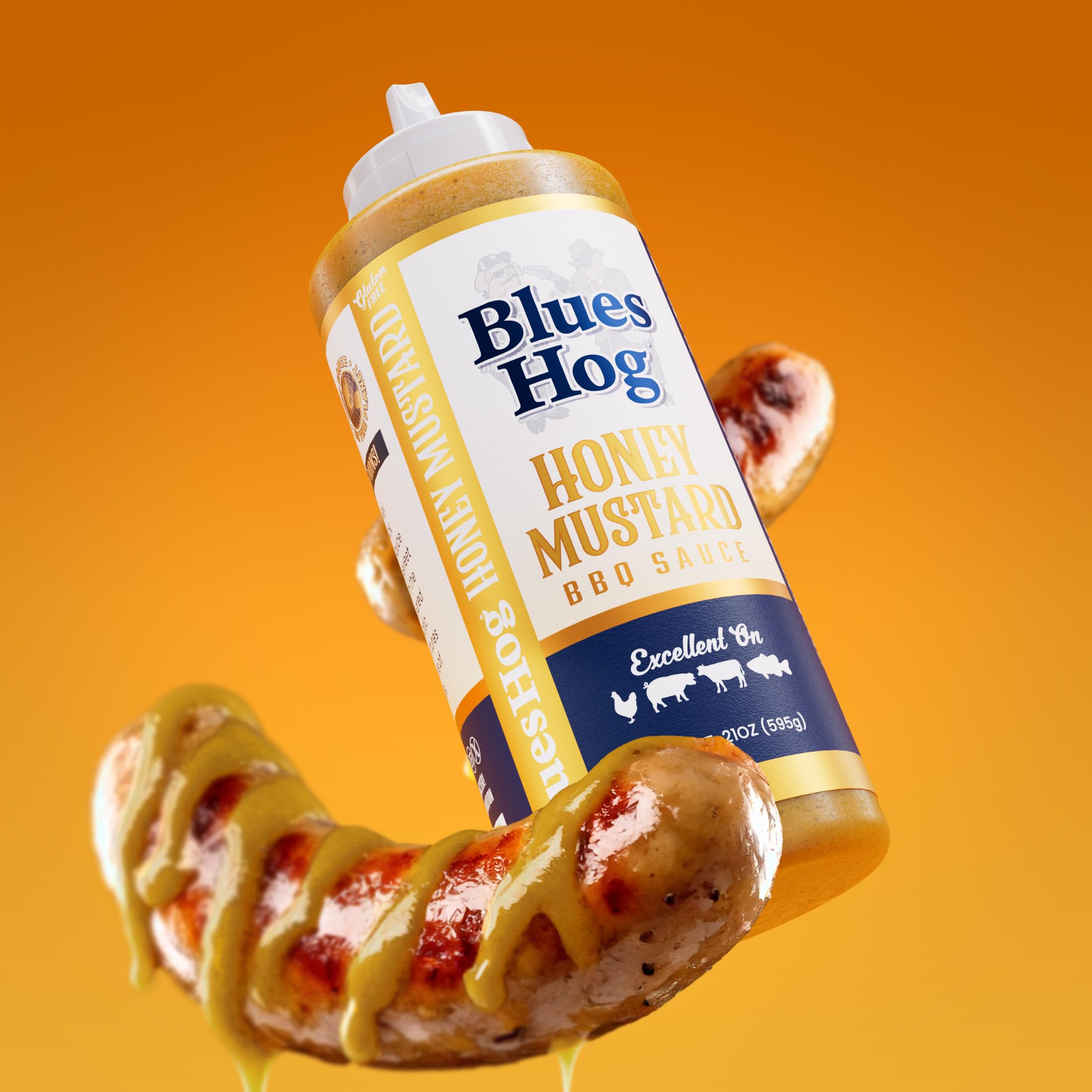 Blues Hog - Honey Mustard Sauce Squeeze Bottle - 595g