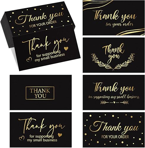 180 tarjetas de felicitación con texto en inglés "Thank You for Supporting My Small", pequeñas tarjetas de felicitación de agradecimiento por tu