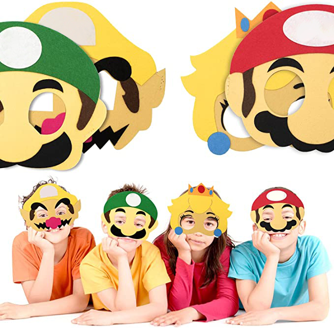 LURICO 12 Máscaras De Fieltro De Animales Para Niños – Con Cuerda Elástica Ajustable, Ideales Para Carnaval, Halloween Y Fiestas De Cumpleaños