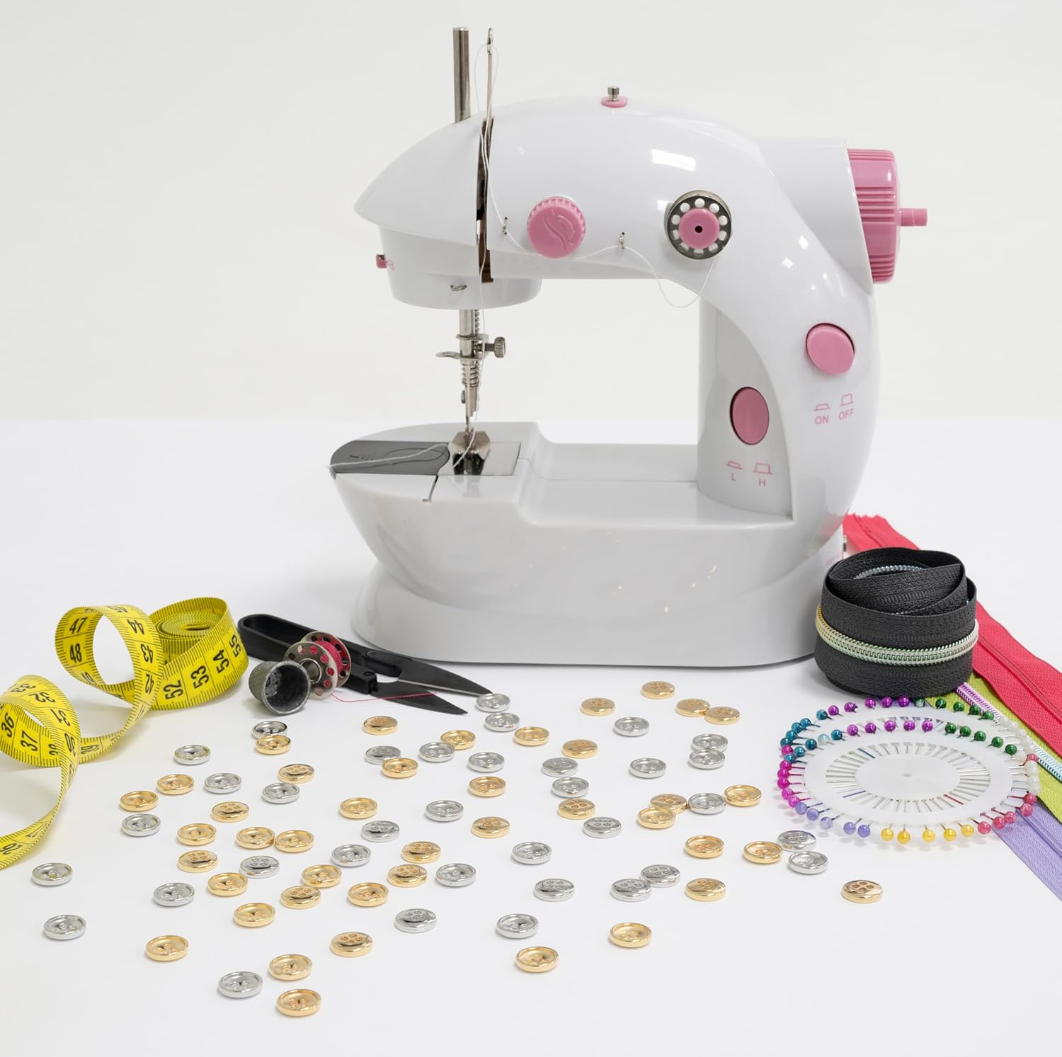 AERZETIX - C74841 - Set of 10 Round Sewing Buttons Ø11.5x2.8 mm with 4-Hole Edge L18 18L - Metal - Nickel Colour - Opening 1.8 mm - Haberdashery Sewing Fabric Clothing