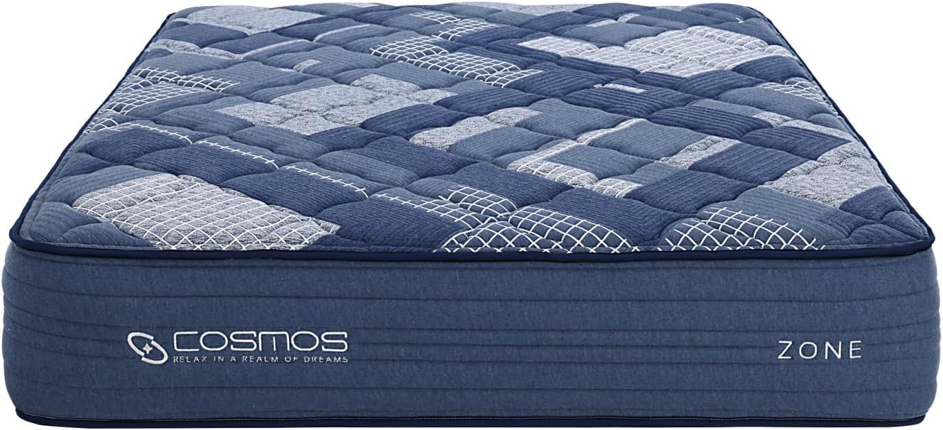 Zone King Pocket Unit Core 12" - Foam Spring Blue Multi Innerspring Memory Compressed, Rolled, Boxed Bed