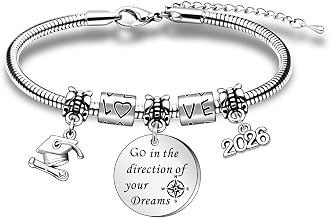 WTOPP Graduation Gifts For Her 2026, High School College Graduation Gifts Inspirational Graduation Bracelet