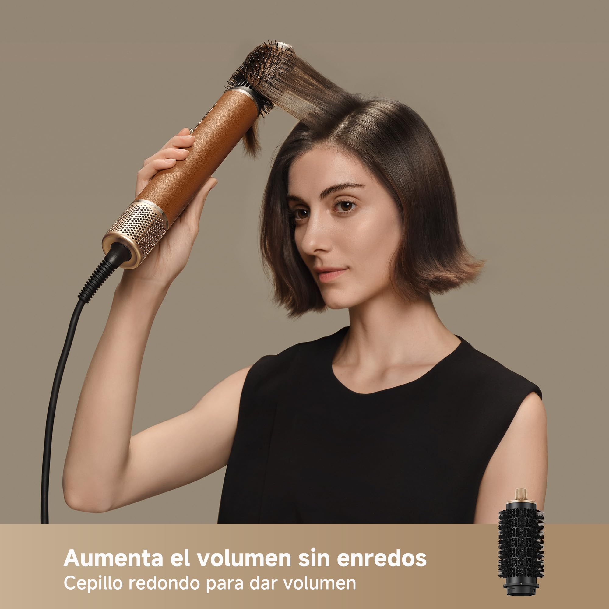 DREAME AirStyle Pro 7-in-1 Haarstyler - schnell trocknend, 2 Aufsätze für Locken, Volumen, Glättbürste, Frizz-Reduzierung, Lederset und Luftstrom-Design