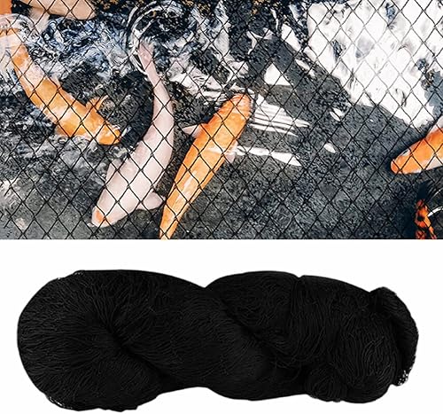 Red de estanque de 25 x 49 pies, red para estanque para hojas, cubierta de estanque Koi, red de estanque Koi resistente, cubierta protectora para