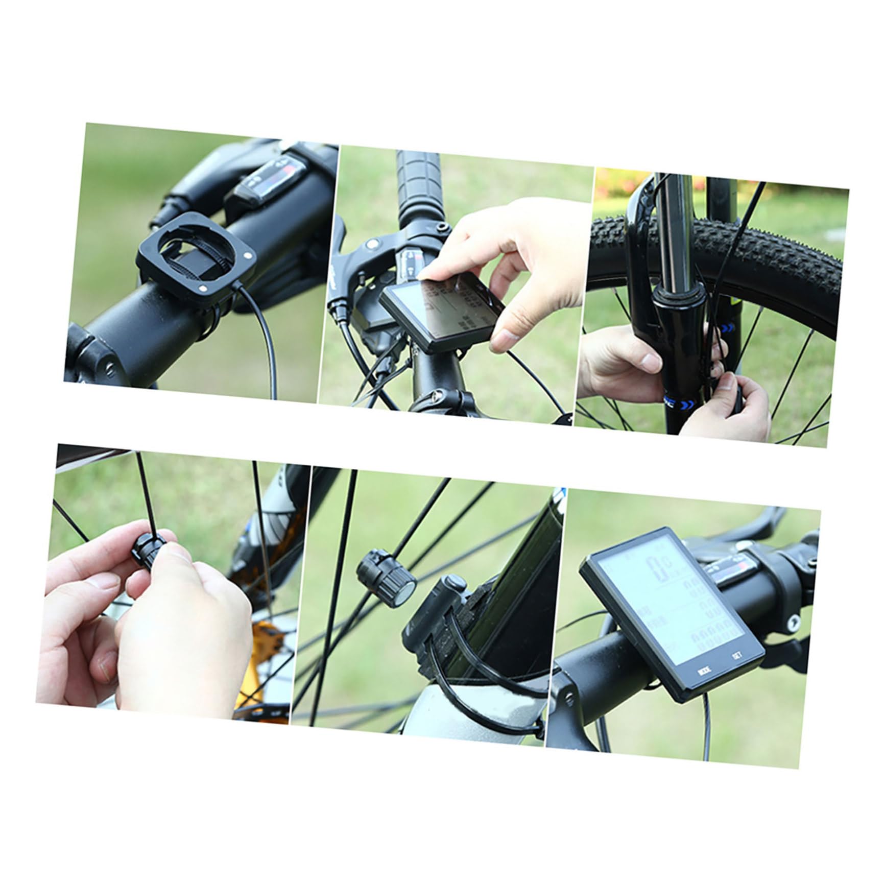 Tachimetro Notte per Bicicletta senza Fili Display Lcd e Batteria 2032 | Conta Chilometri Leggero, Schermo Luminoso Nero, per Escursioni e Salite, Corpo Plastico Componenti Elettronici
