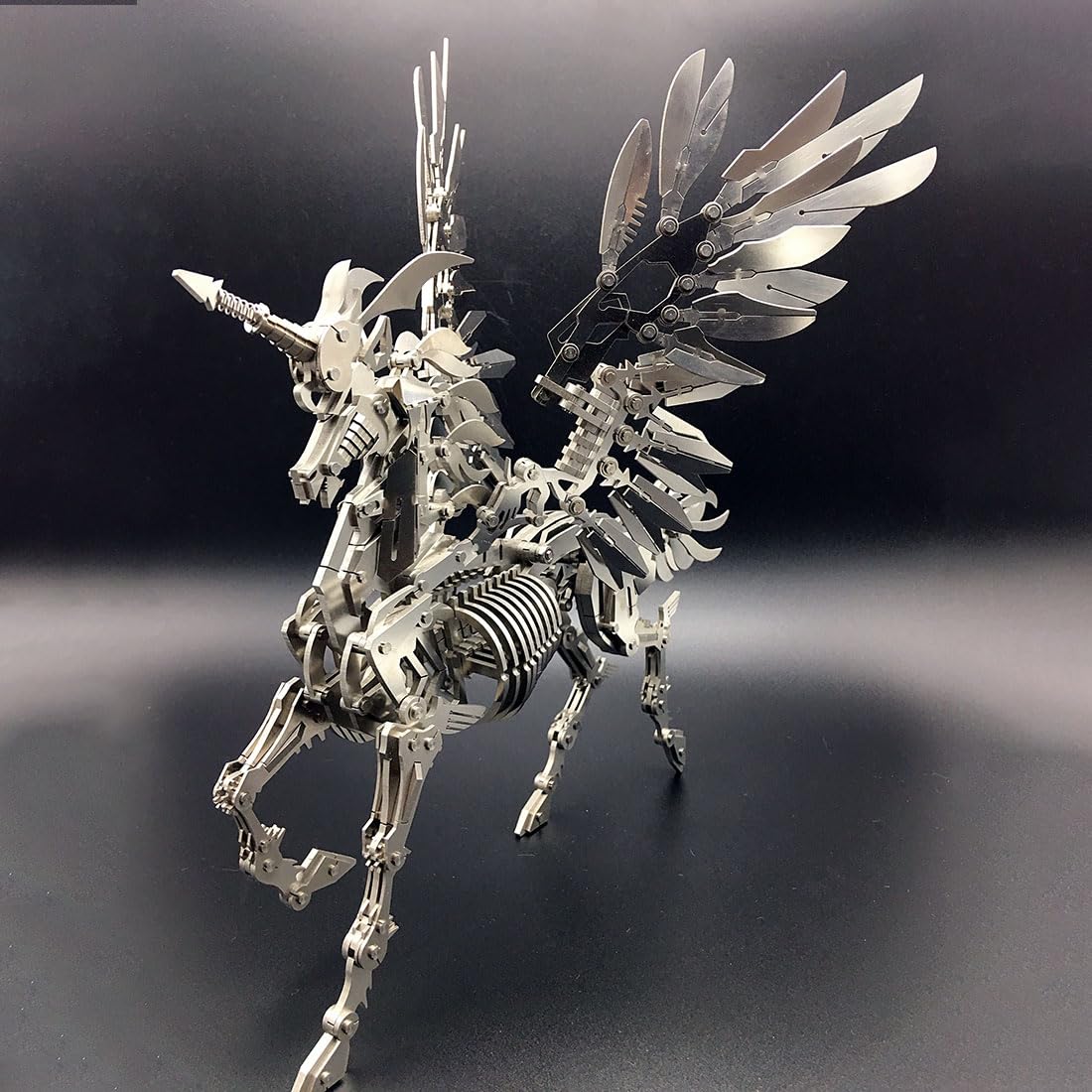 Rompecabezas de metal 3D, kit de modelo de caballo mítico mecánico, 559 piezas de criatura steampunk, rompecabezas de montaje DIY con detalles móviles, ideal para cumpleaños, día del padre y Navidad