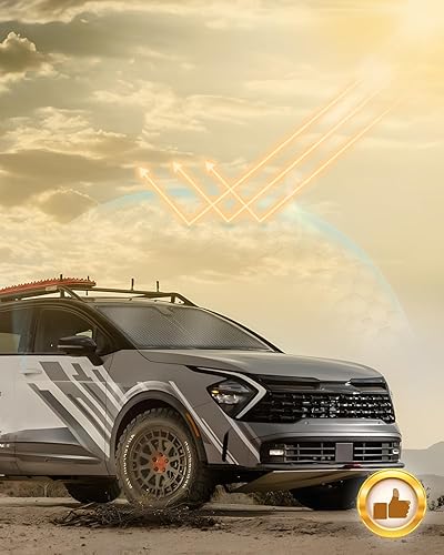 Miniatura 6 de Mixsuper Liner Parasol para Parabrisas para Kia Sportage 2023 2024 2026 Parasoles para Parabrisas Cubiertas de Protección Solar para Ventana