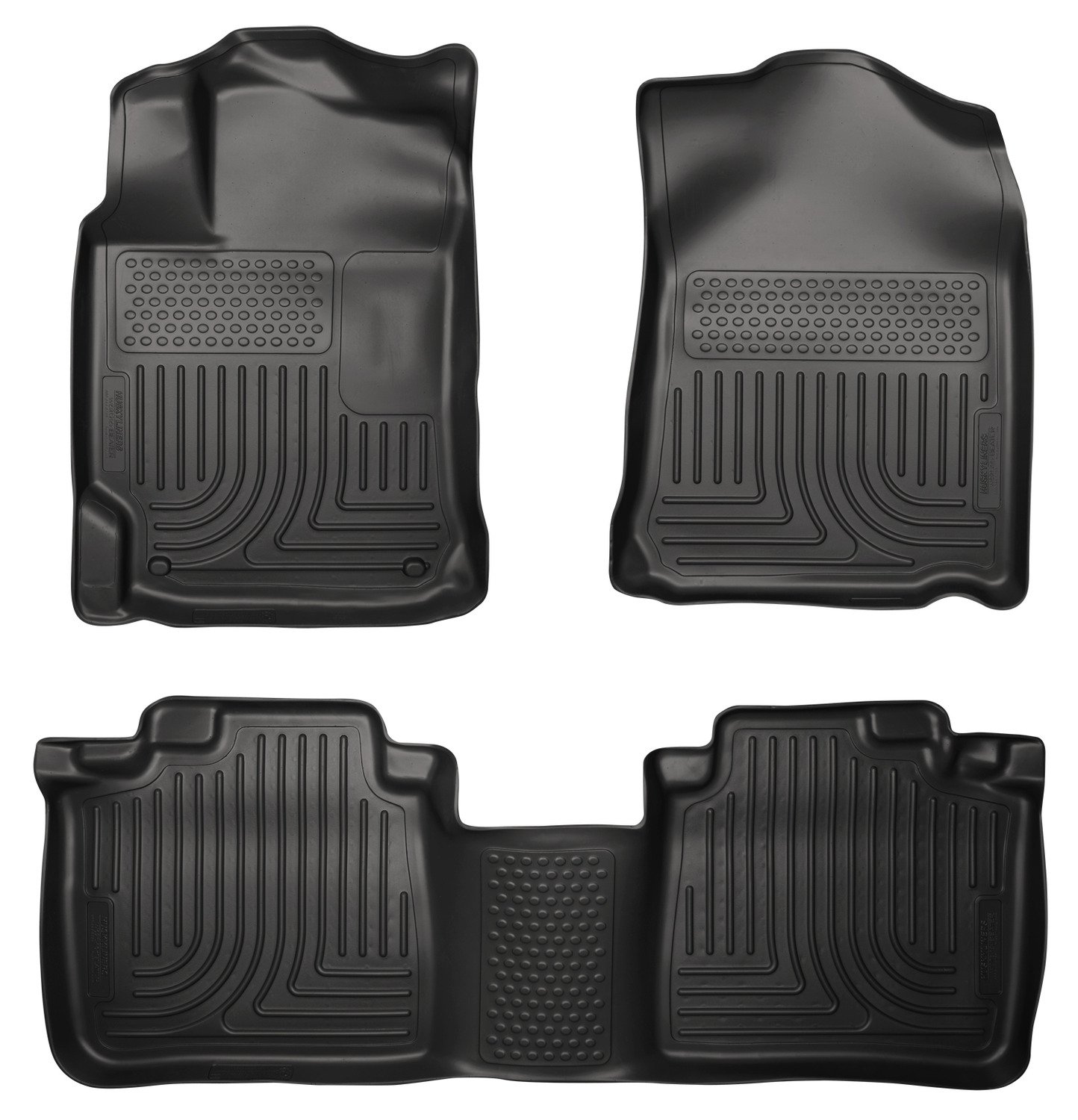 Husky Liners Weatherbeater Floor Mats Fits 2009-2011 Toyota Venza Front 2nd Row 3-pc Black - 98541