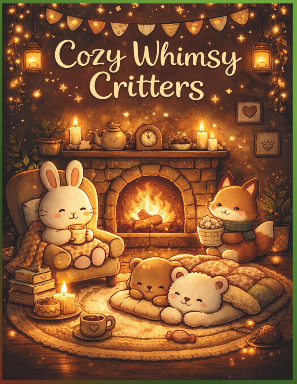 Cozy Whimsy Critters – Cute & Warm Coloring Book for Adults & Teens: Cute & Cozy Animal Scenes for Relaxation, Calm, and Creative Joy