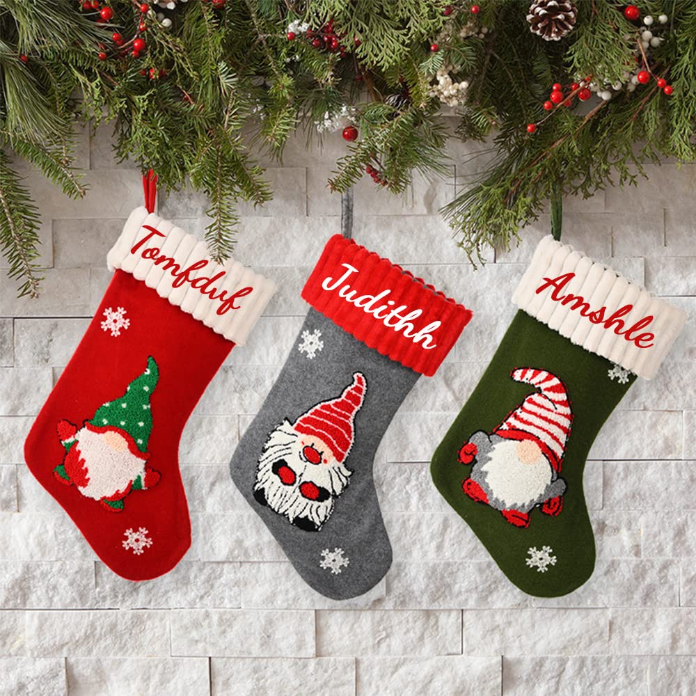 Amazon.co.jp: 名前入りクリスマスストッキング、カスタム3Dノーム