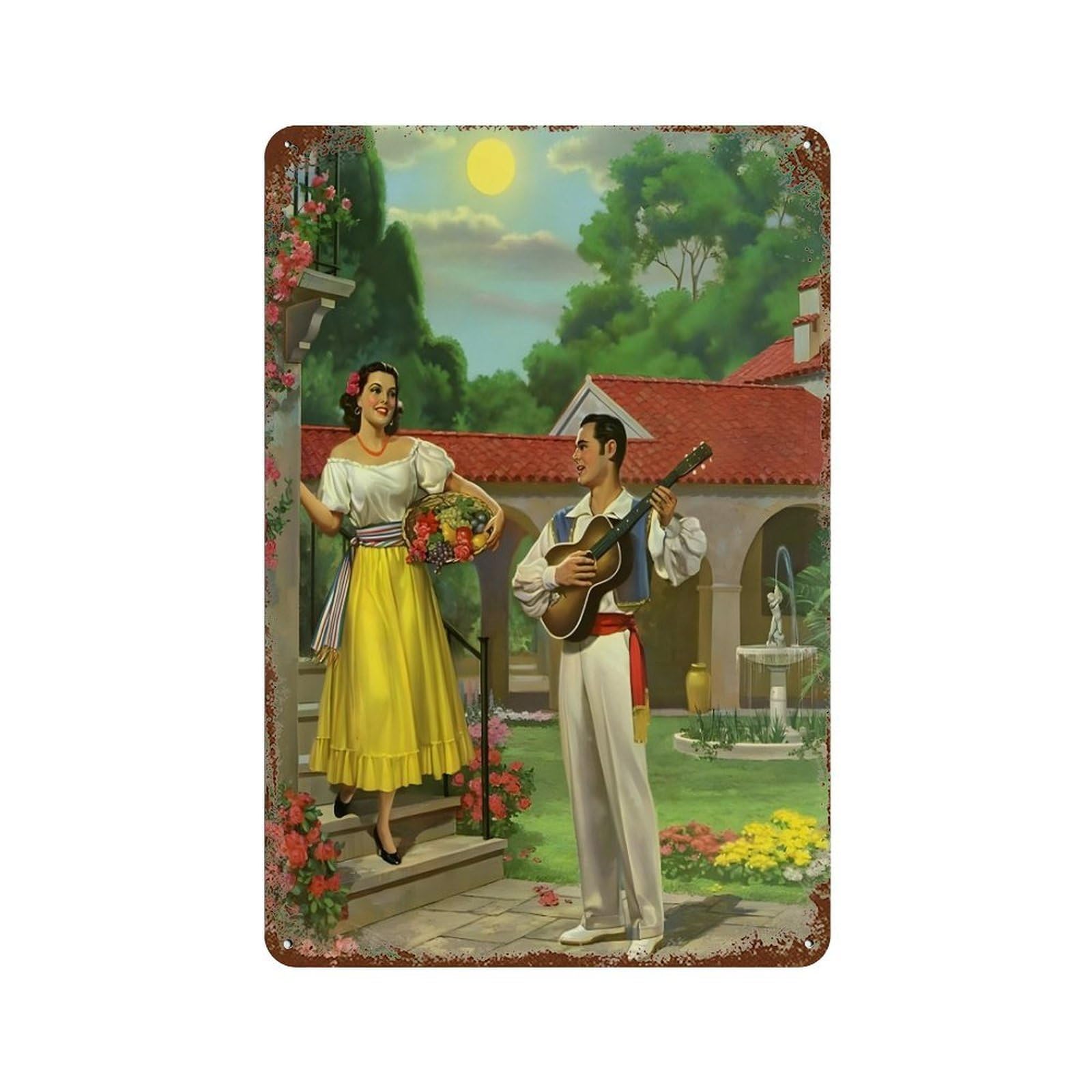 xiaoxiaoshen Jesus Helguera Mexican Painter (5) Wall Decor Art Metal Tin Poster Modern Home Decor Art Home Bar Shop Decorations Vintage Sign 30x20cm