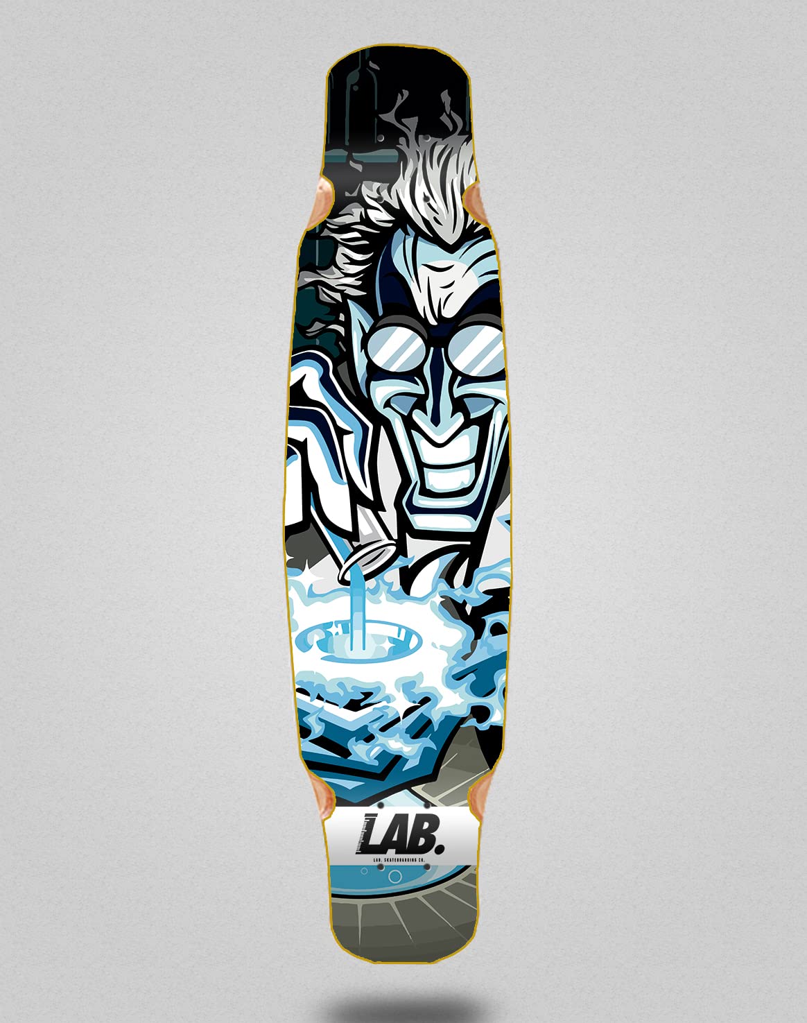 Lab Skate Longboard Deck Mix Bamboo 46 x 9 scientifique