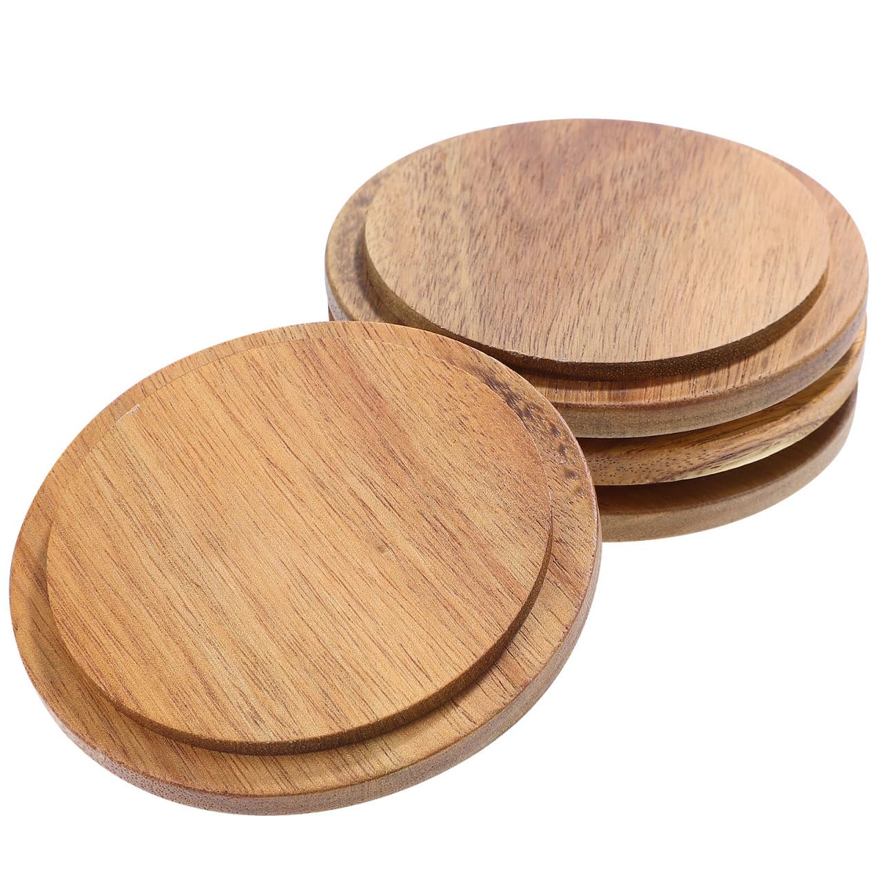 Couvercles en bois pour tasses en verre de 8,9 cm idéaux pour vos thés au bureau