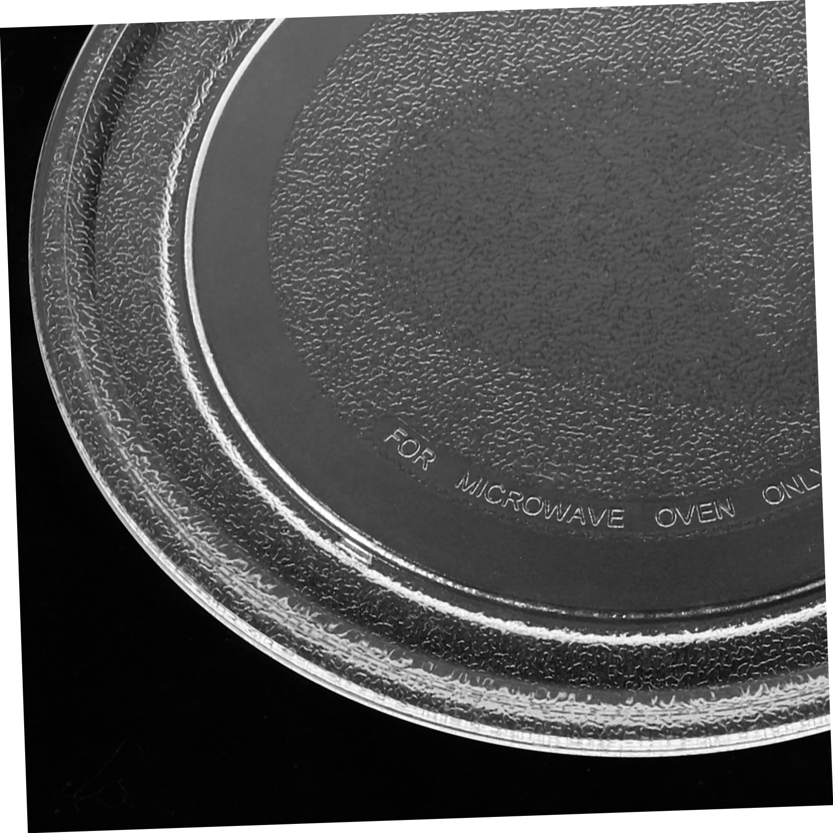 Operitacx Plato Giratorio de Vidrio y Microondas para Repuesto de 2 Piezas, Resistente al Calor Movimiento Suave para Calentamiento Uniforme