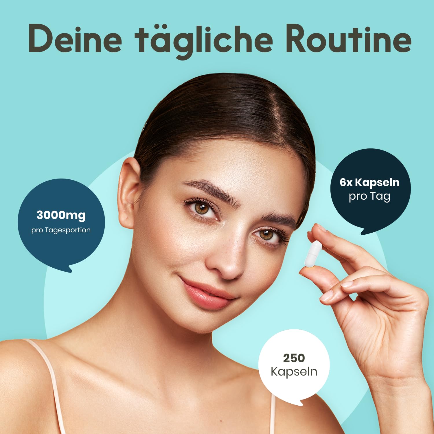 Acetyl-L-Carnitin – 500 mg pro Kapsel – 250 Kapseln – 3000 mg pro Tagesportion – Vegan – produziert in Deutschland - Acetyl L Carnitin Kapseln Hochdosiert - Verpackung kann variieren - Laborgeprüft