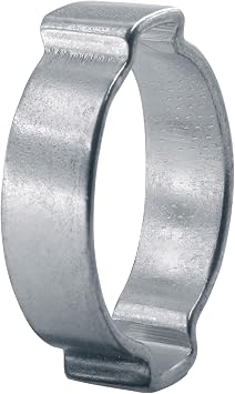 OCS Parts - Oetiker 101 2-Ear Ear Clamps, 101 Zinc Plated Steel, 40 mm Size, Pack of 50, Includes OCS Parts