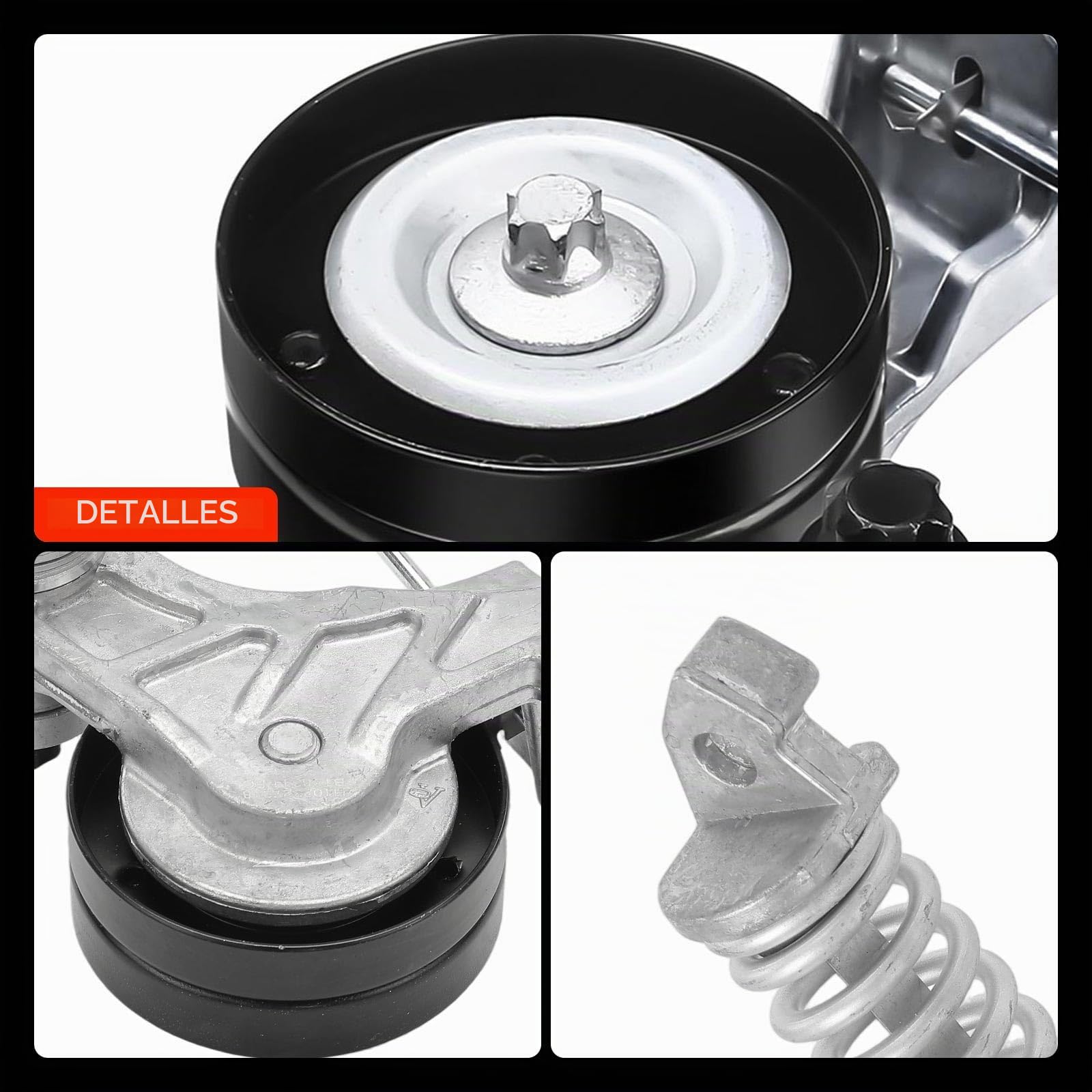 Frankberg Polea tensora para correa trapezoidal 55565236 | Compatible con: Corsa D S07, Tour combinado, Caravana Astra G T98, Corsa C Caja/Hatchback X01, Astra H CC L08, Astra J