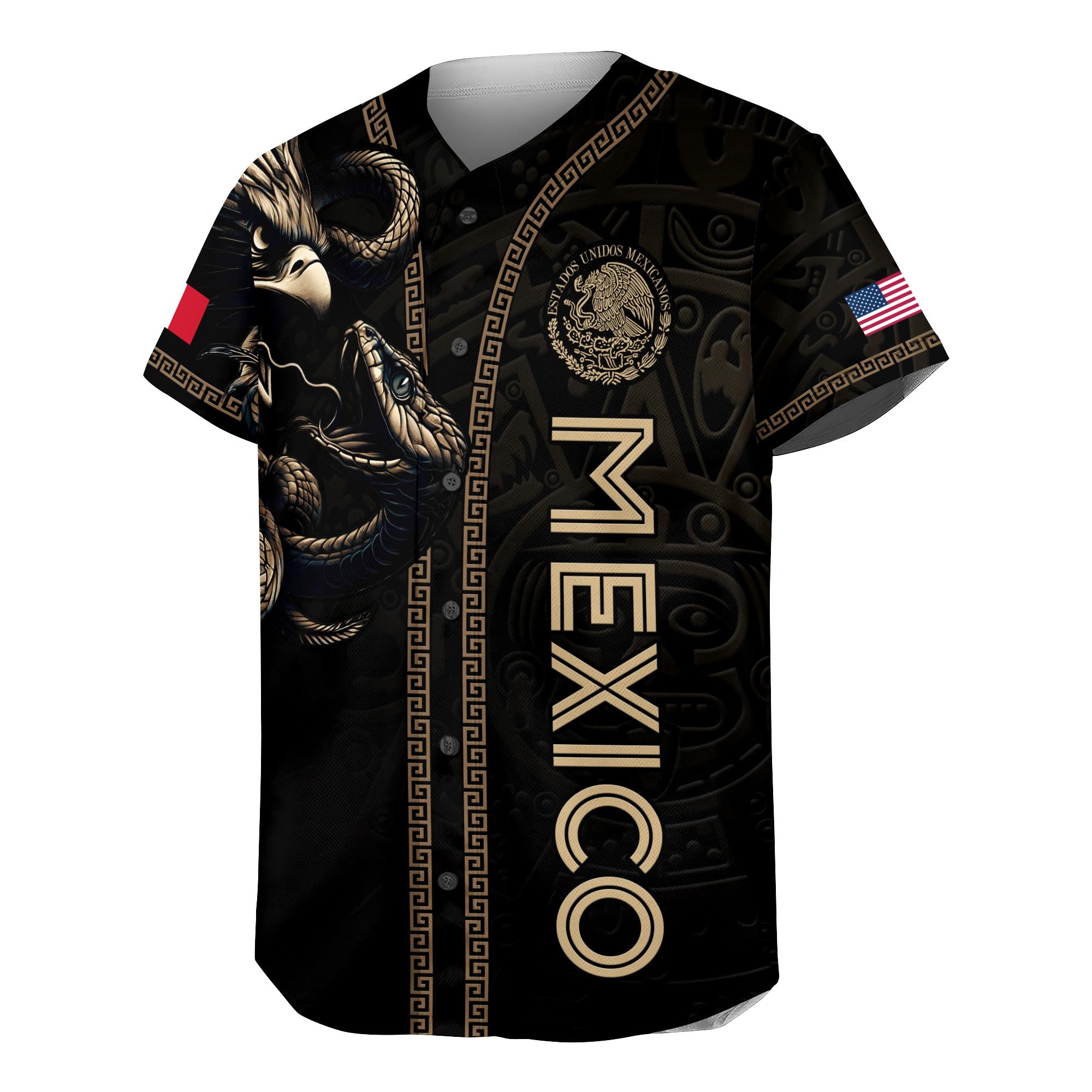 Mexikanisches Baseballtrikot, Mexiko-Trikot für Herren, mexikanische Baseball-Trikots für Herren