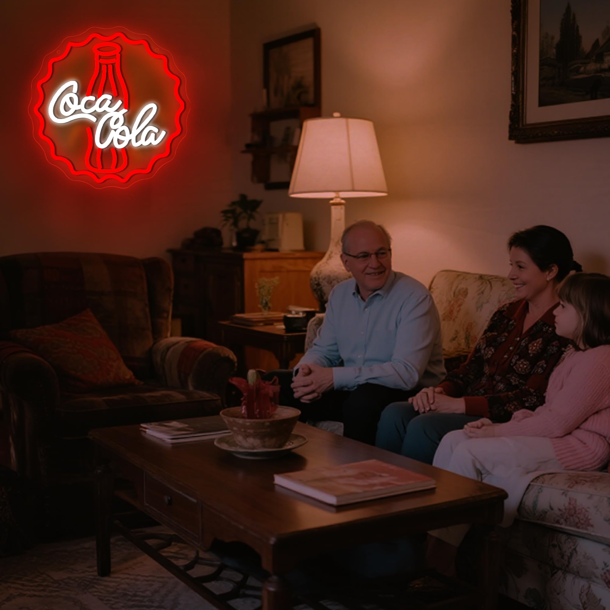 Cola Neonschild für Wanddekoration, dimmbares Neonschild für Männerhöhle, Neonlichter für Schlafzimmer, LED-Geschäftsschilder, geeignet für Bar, Zuhause, Bar, Geschäft, Bistro, Party, Club, Restaurant