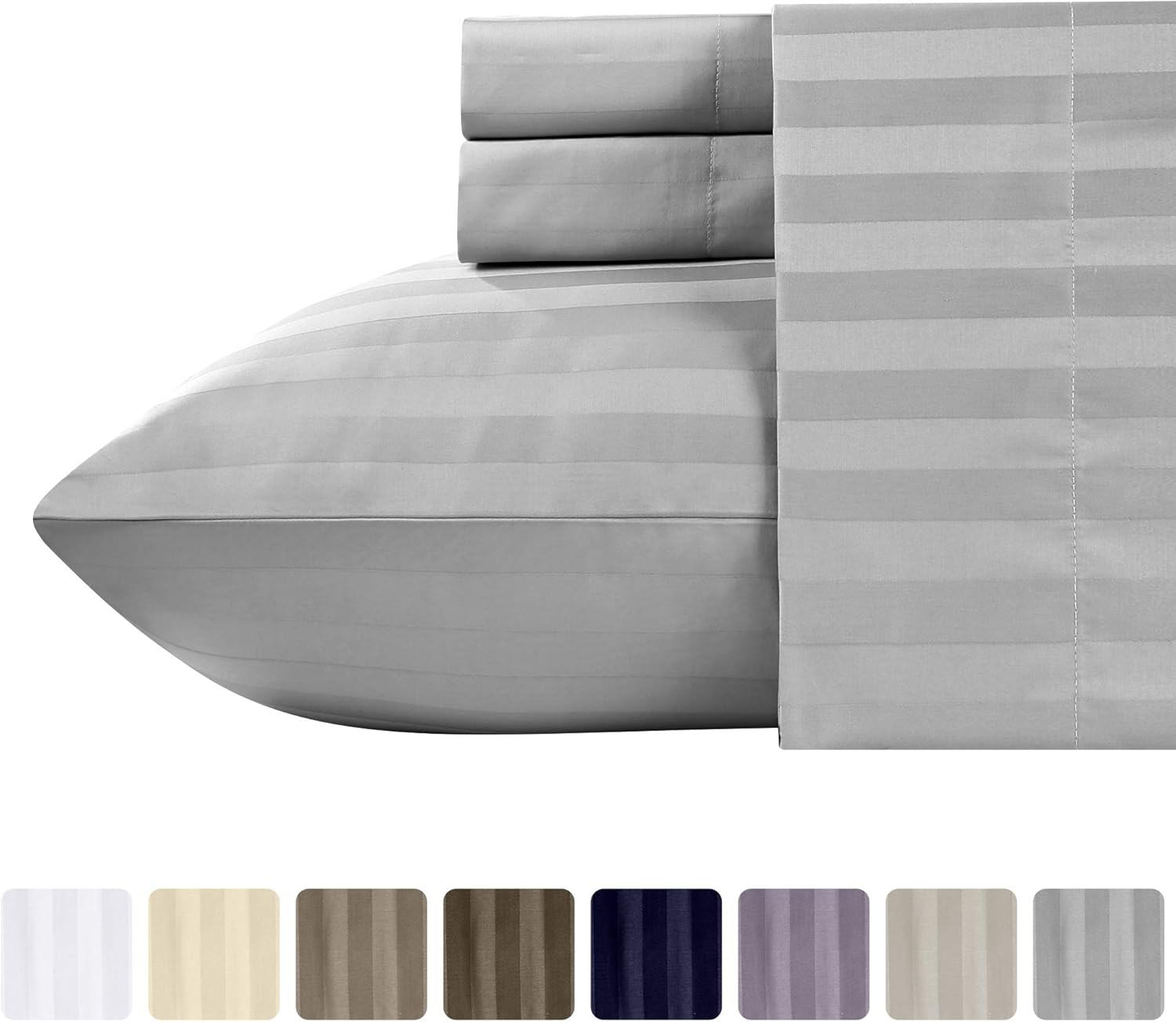 Queen Bed Sheets Set Cotton, Soft 100 Cotton Cooling