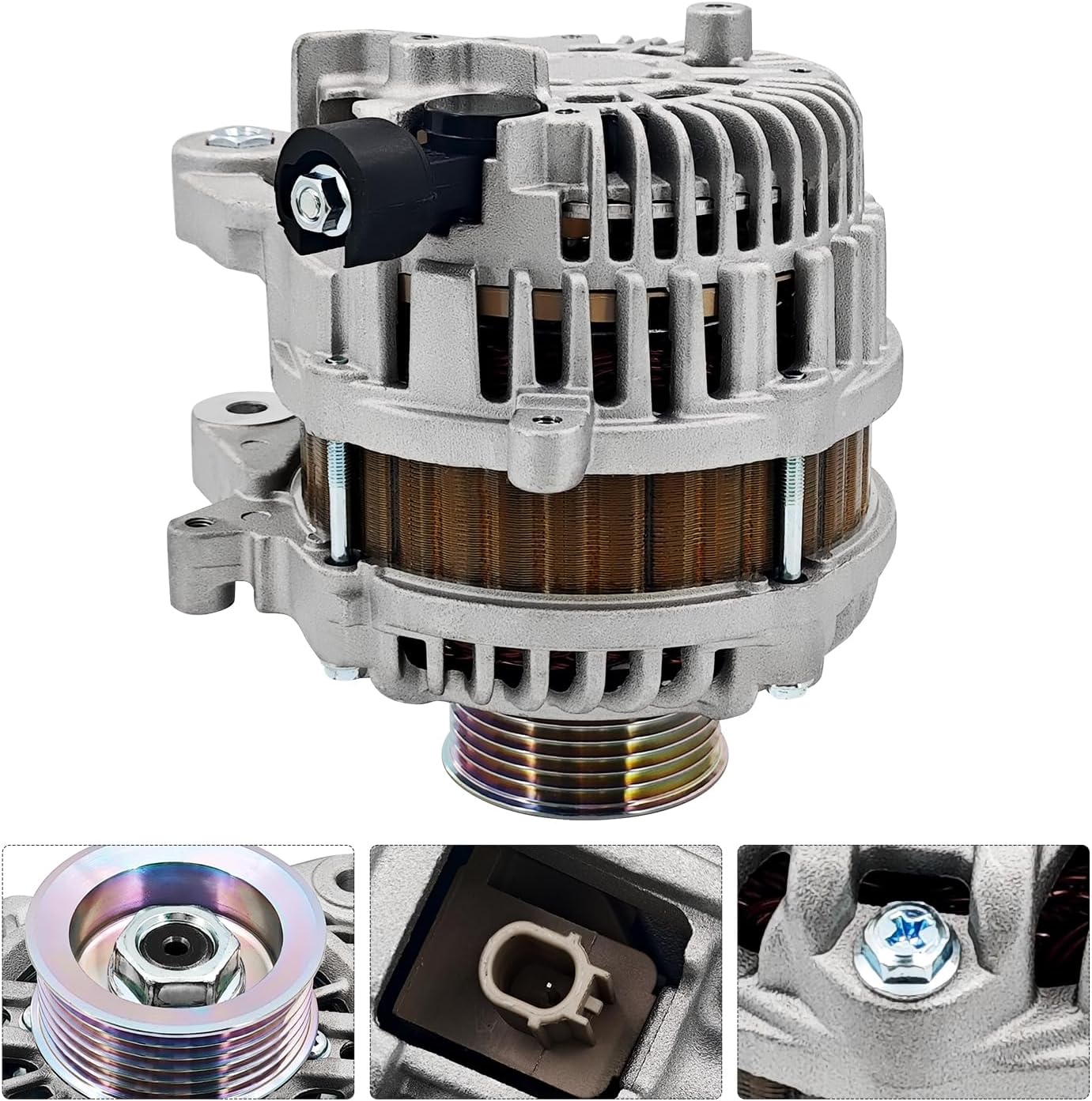31100-5FK-T01 12V 100AMP 6-Groove Alternator Compatible With Honda HR-V/HRV 1.8L 2019-2022 Replaces# 11938 AHGA115 A5TJ0891ZC
