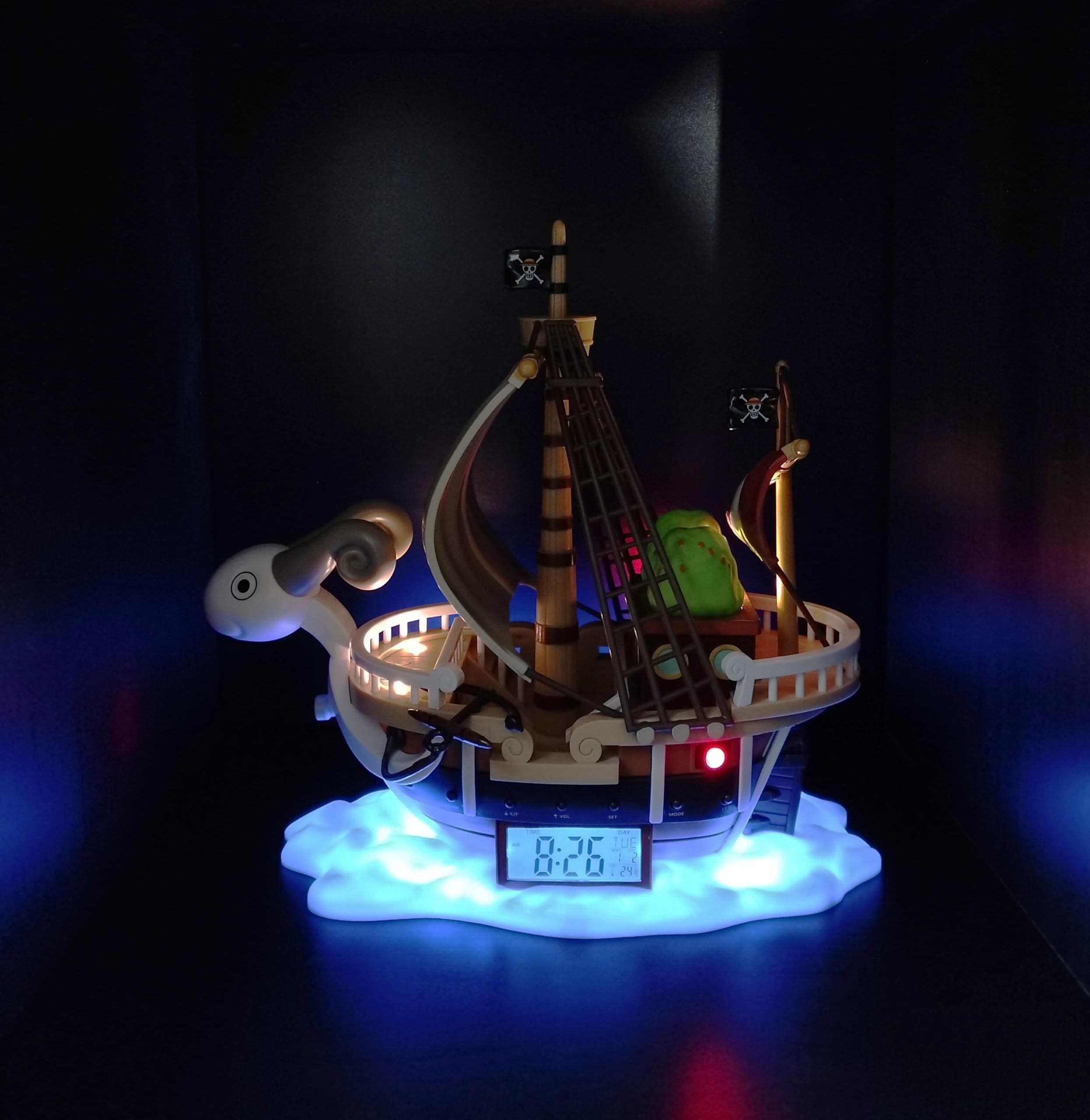 TEKNOFUN One Piece Offizielle Lizenz Le Vogue Merry Lichtwecker für Kinder zum Sammeln