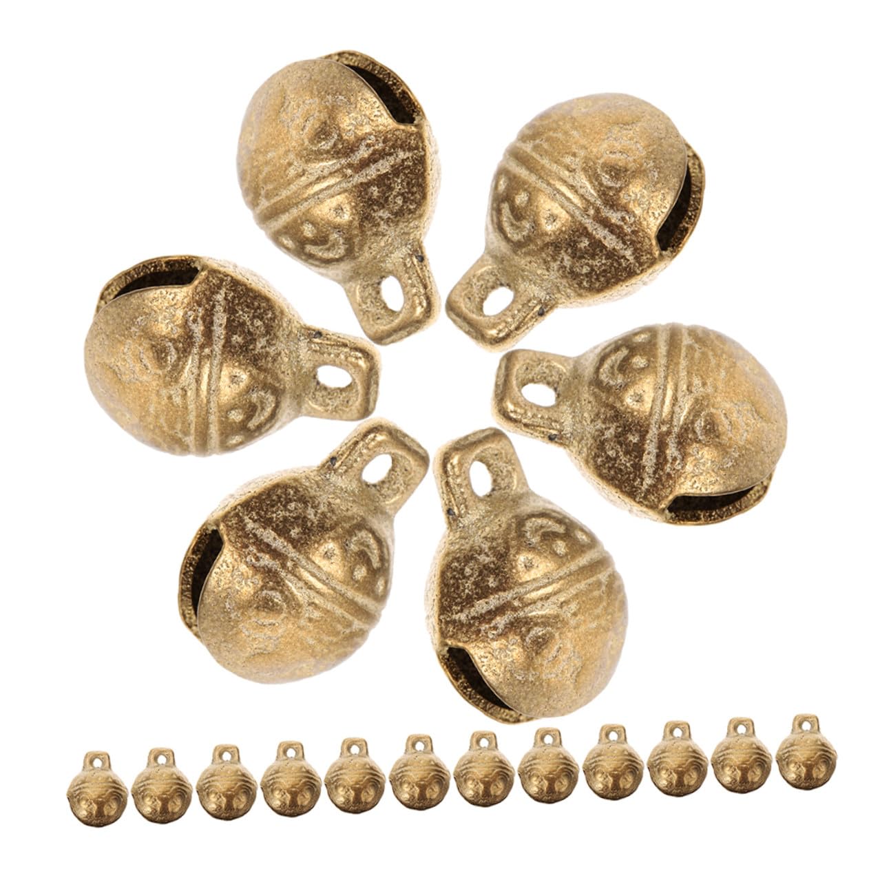 Cloches de porte en métal pour décoration de couronne de Noël et maison