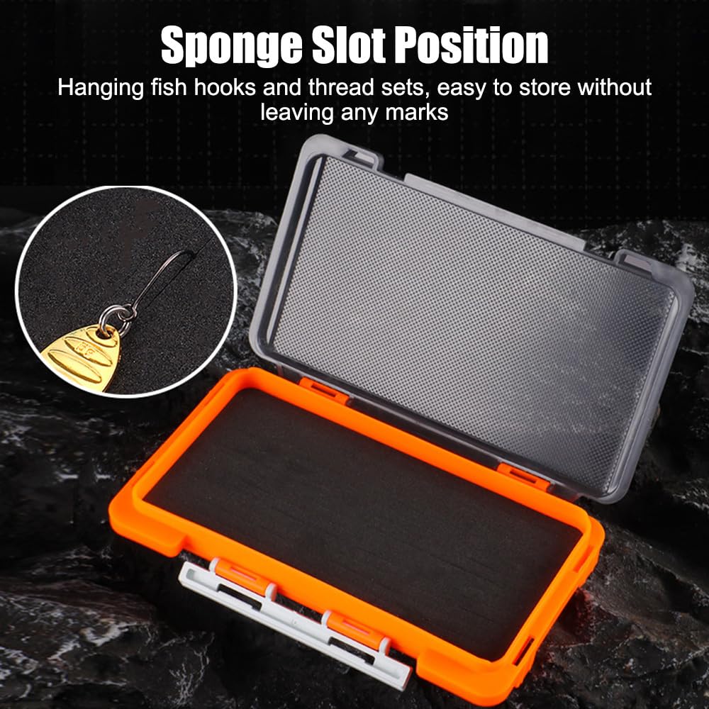 Fishing Tackle Box,Waterproof Fishing Lure Storage Containers with Sponge Pad for Storage Organization