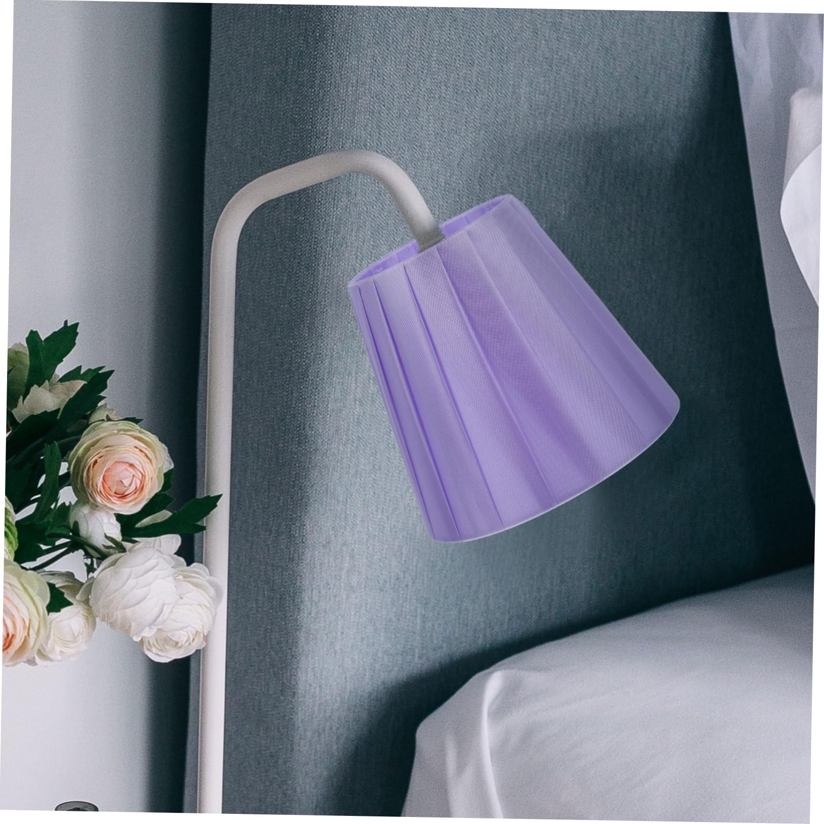 Healifty Abat-Jour Tissu Rose Abat-Jour Tambour Décoratif