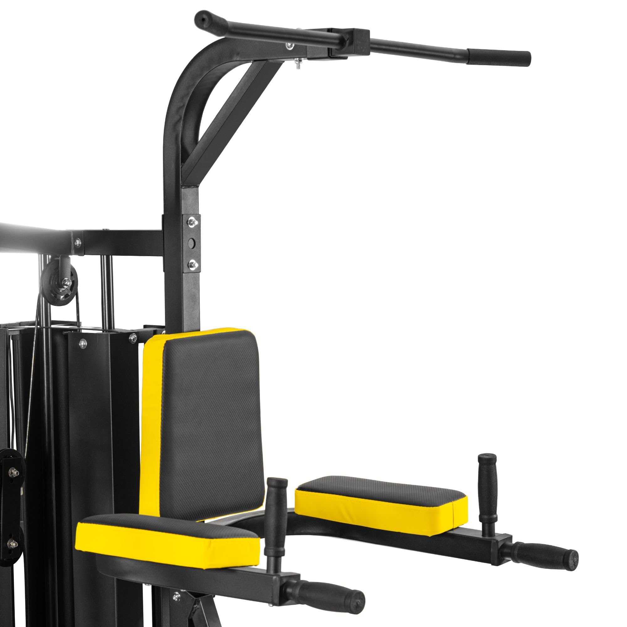 Dione HG5 - Stazione fitness, palestra multifunzionale con sacco da boxe, con 65 kg di pesi incusi, espandibile fino a 100 kg, homegym