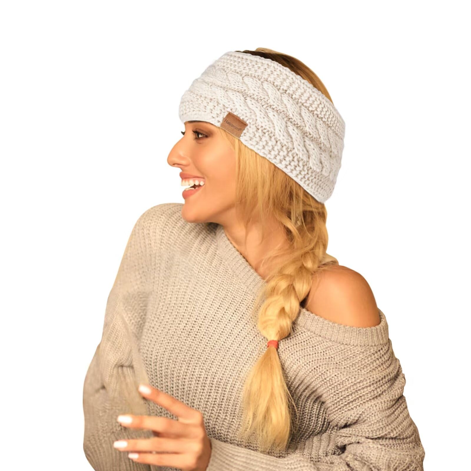 Hatromm Winter Headbands for Women Wool 2 Pack - Image 2