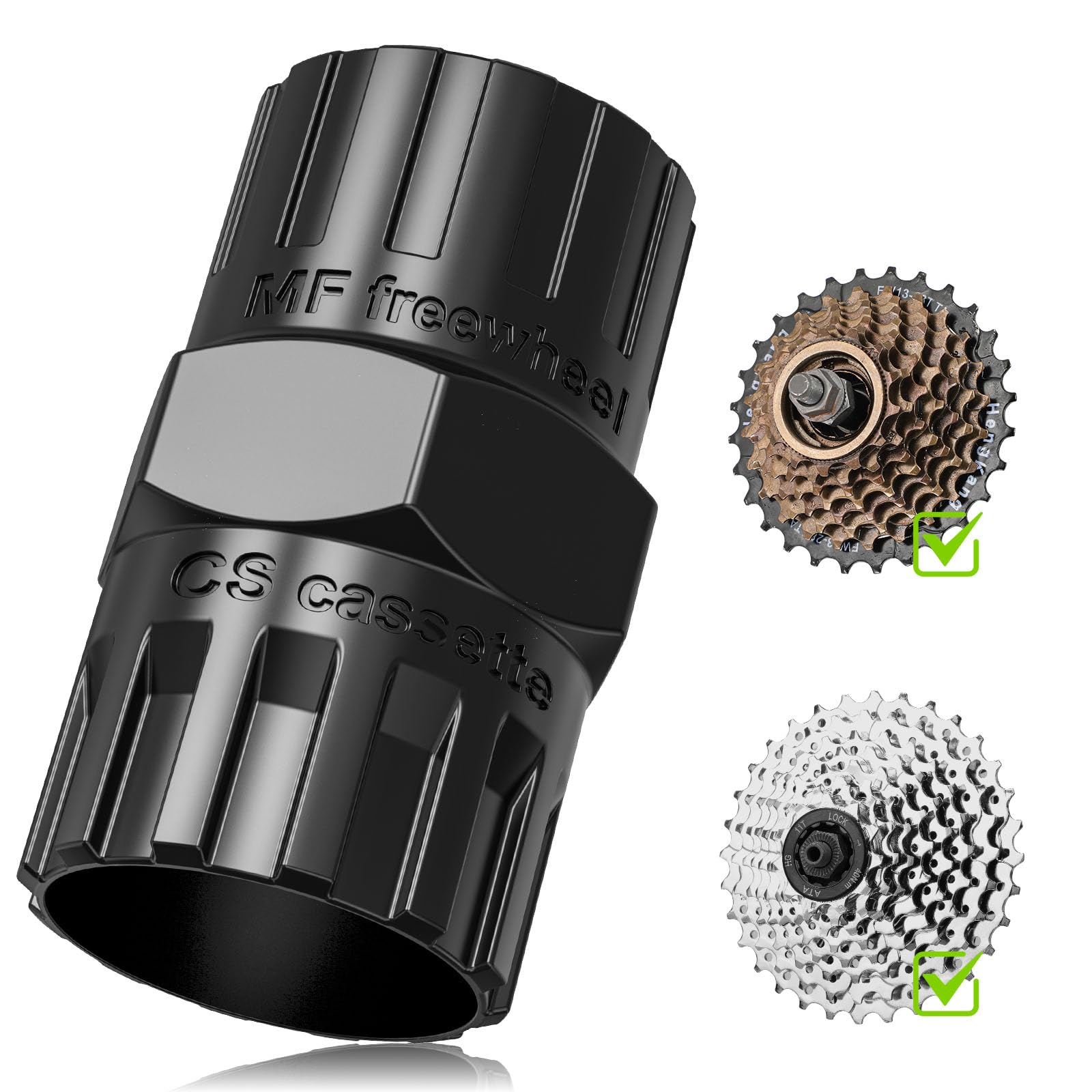 Estrattore Ruota Libera 2 in 1 Strumento Cassetta Bicicletta 12 Denti Pignoni Ruote Libere