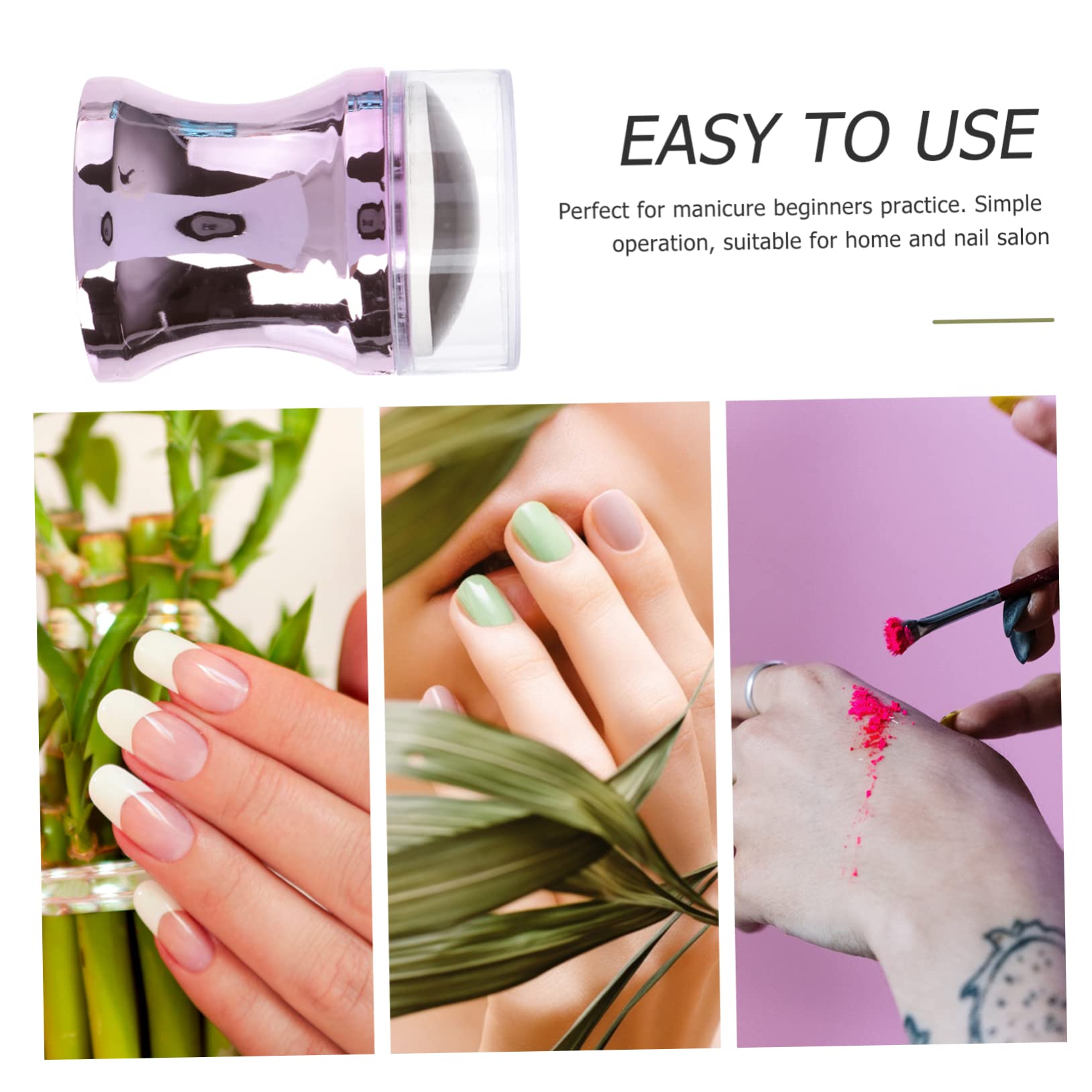 minkissy Set Di 4 Strumenti Per Nail Art 2 Timbri E 4 Raschietti Set Di Decorazioni Per Nail Art Per Donne E Ragazze